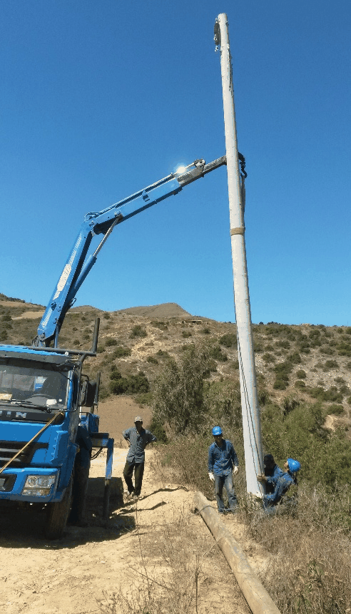 Construction of rural electrification projects