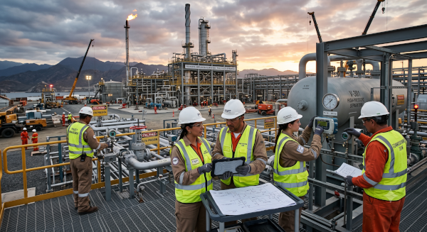 Gestión de proyectos en el área Gas y Petróleo: construcción, control técnico y puesta en marcha